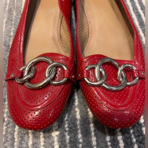 Talbots Size 7 1/2 red flats - Picture 4 of 11